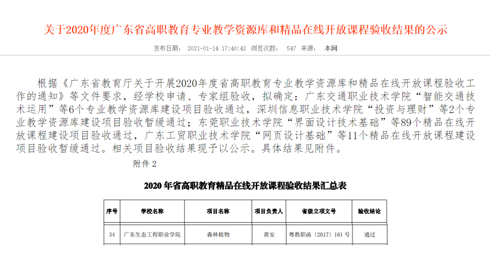 图2 2020年省高职教育精品在线开放课程验收结果公示.png